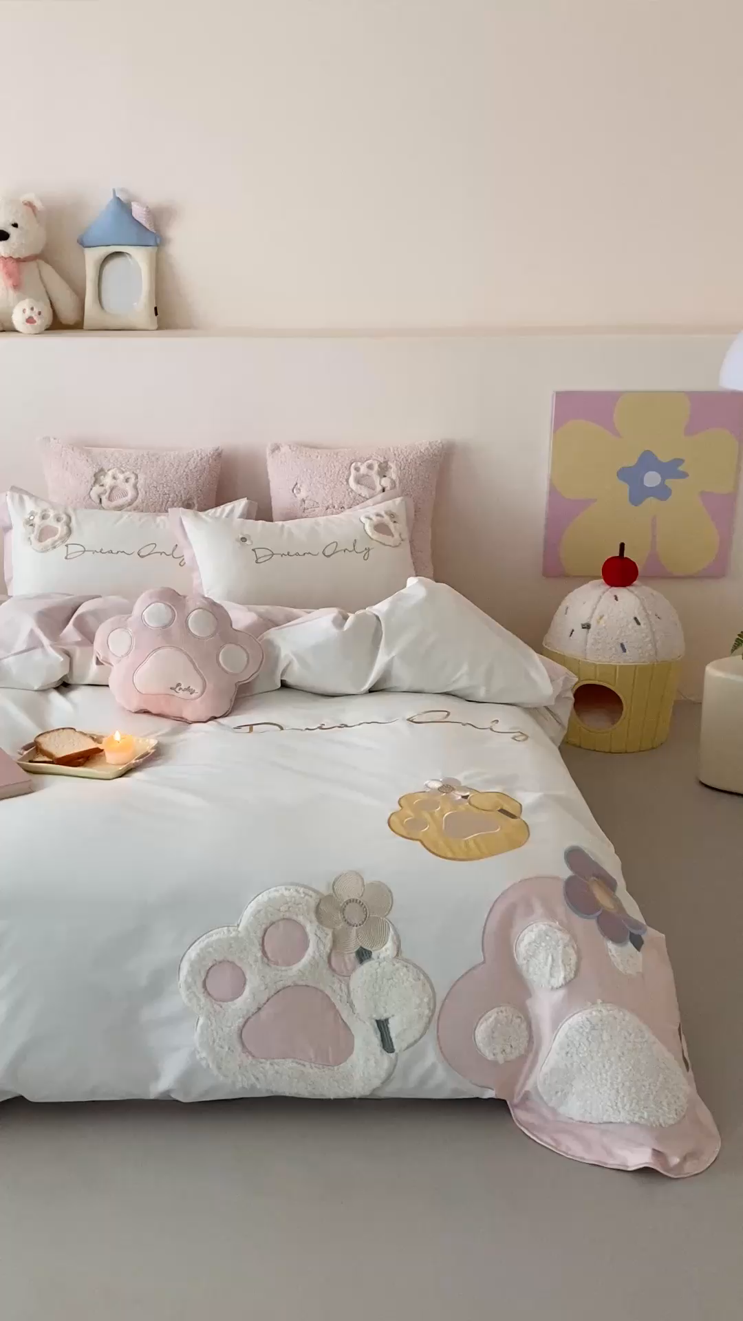 91家纺网 家纺一手货源 找家纺 （总）星野 2025新款陶瓷磨毛四件套-爪爪日记