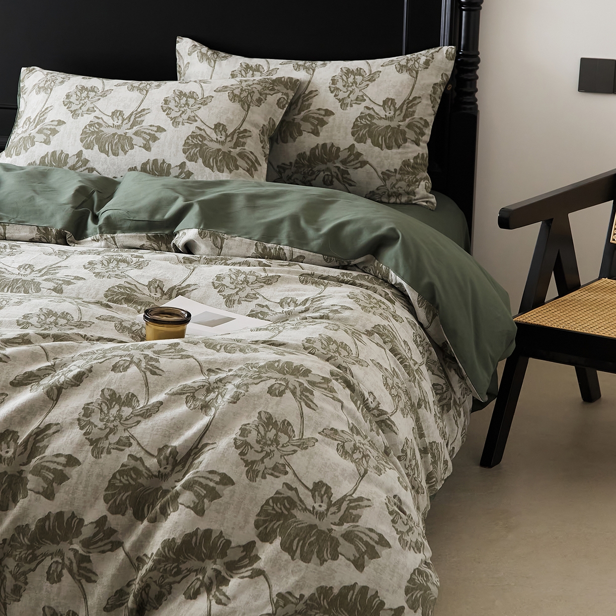 （总）禾时 2025新款全棉色织提花四件套-等风来