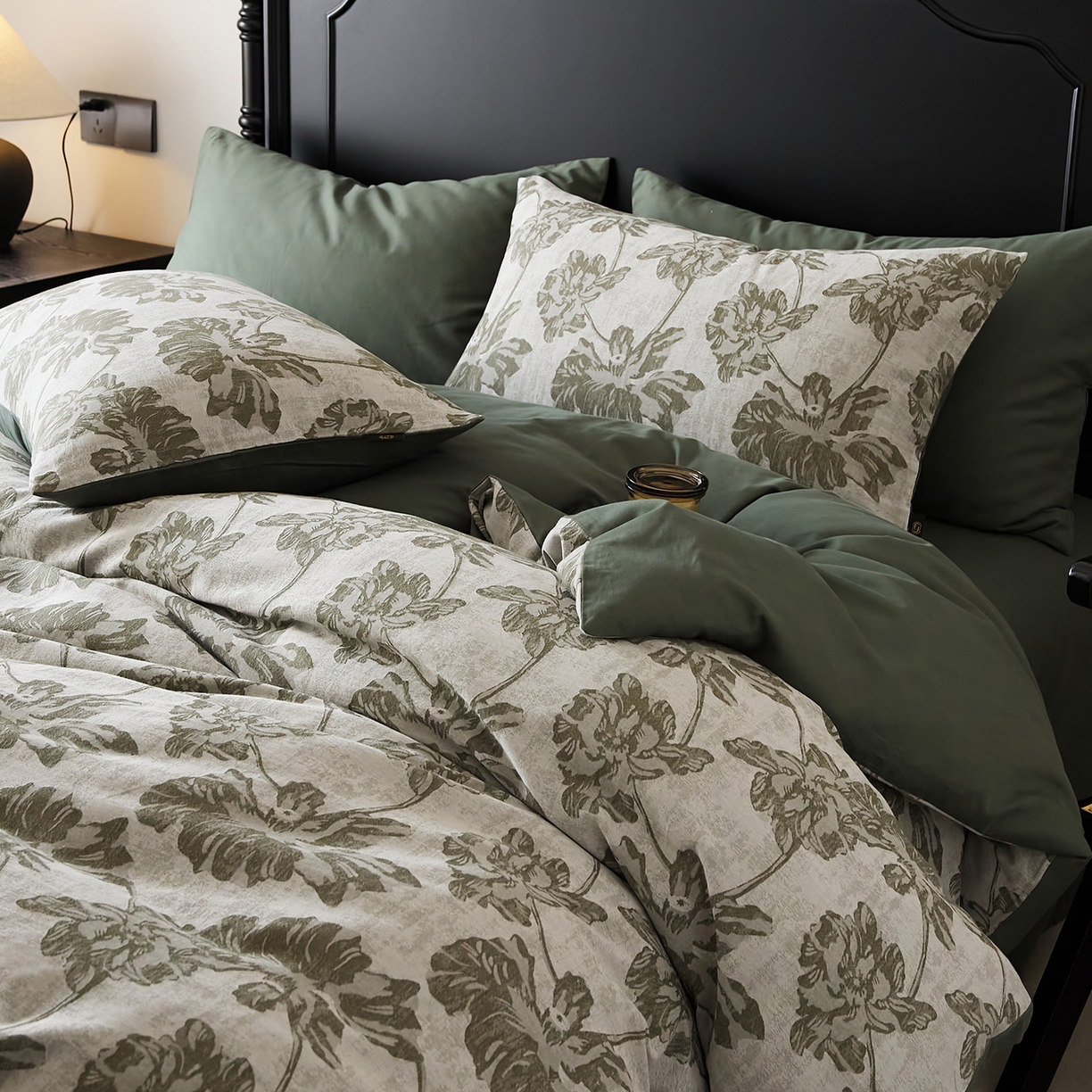 91家纺网 家纺一手货源 找家纺 （总）禾时 2025新款全棉色织提花四件套-等风来