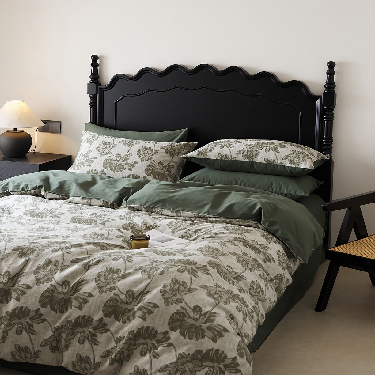 91家纺网 家纺一手货源 找家纺 （总）禾时 2025新款全棉色织提花四件套-等风来