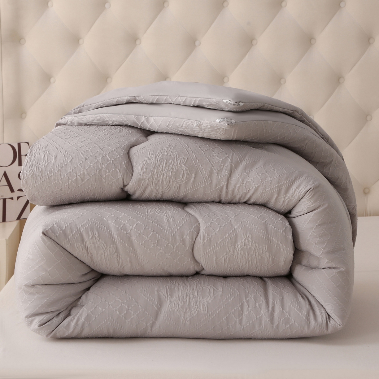 91家纺网 家纺一手货源 找家纺 （总）首爱家纺 2025新款A类针织提花进口羊毛子母被被子被芯