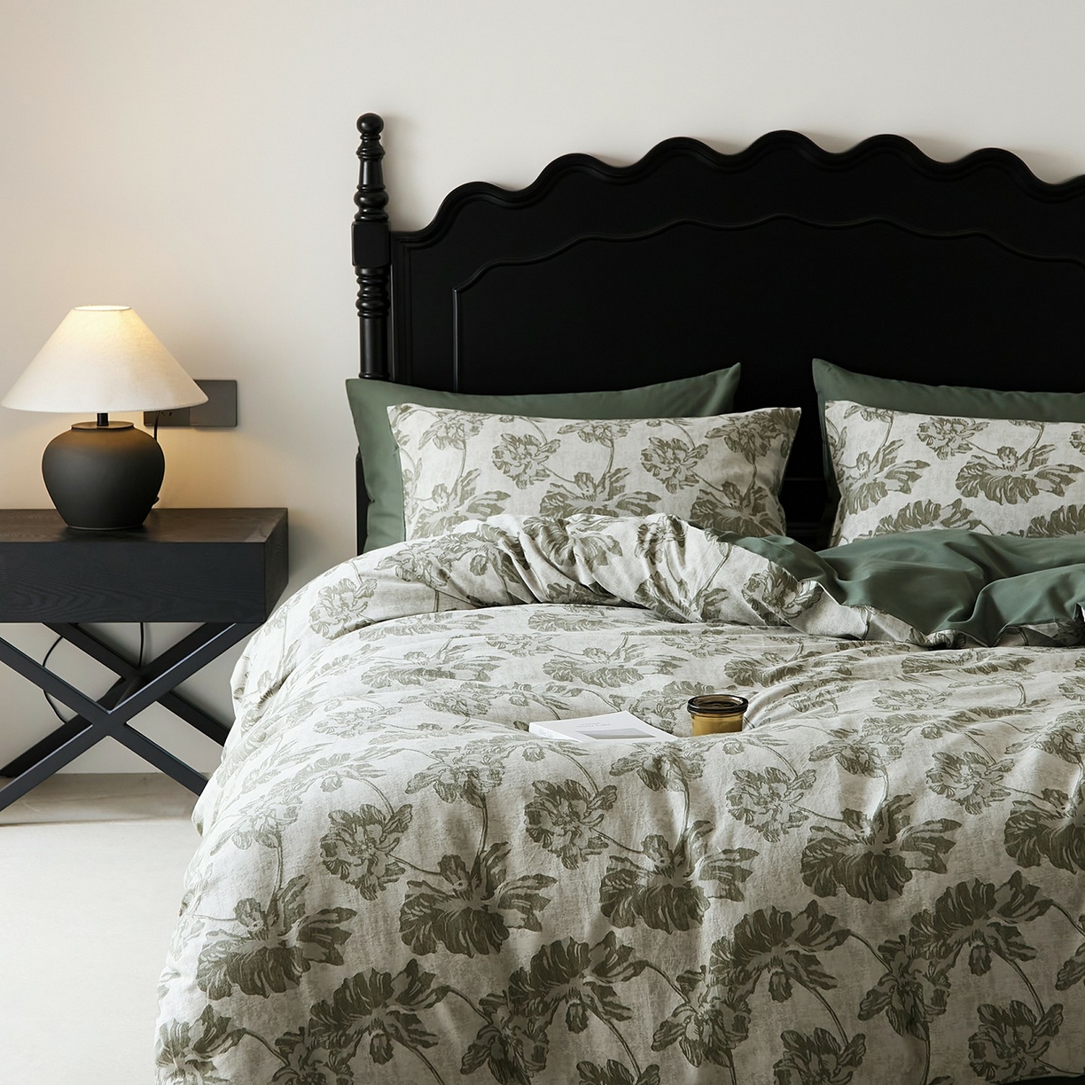 91家纺网 家纺一手货源 找家纺 （总）禾时 2025新款全棉色织提花四件套-等风来