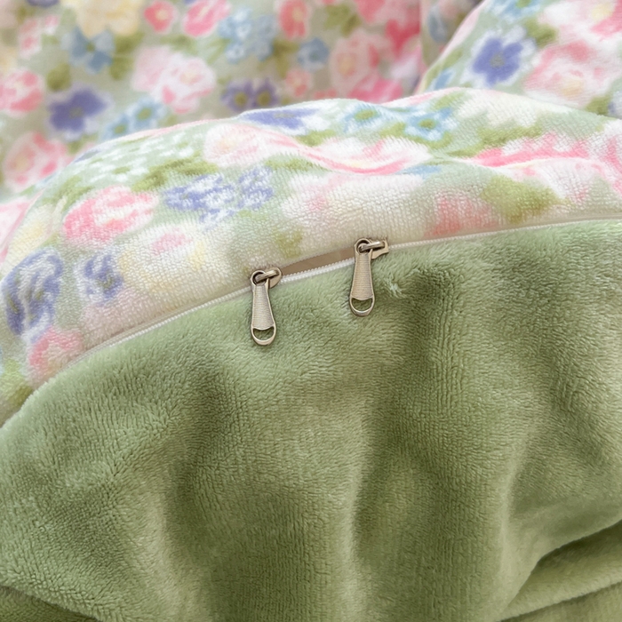 91家纺网 家纺一手货源 找家纺 妖妖家纺 2025新款高克重200克牛奶绒印花四件套 蔷薇漫舞