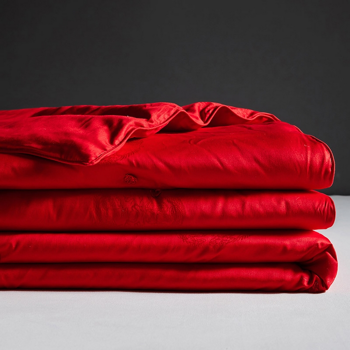 91家纺网 家纺一手货源 找家纺 （总）金同成家纺 2025新款100％纯桑蚕丝被纯棉春秋冬季婚庆子母被喜被