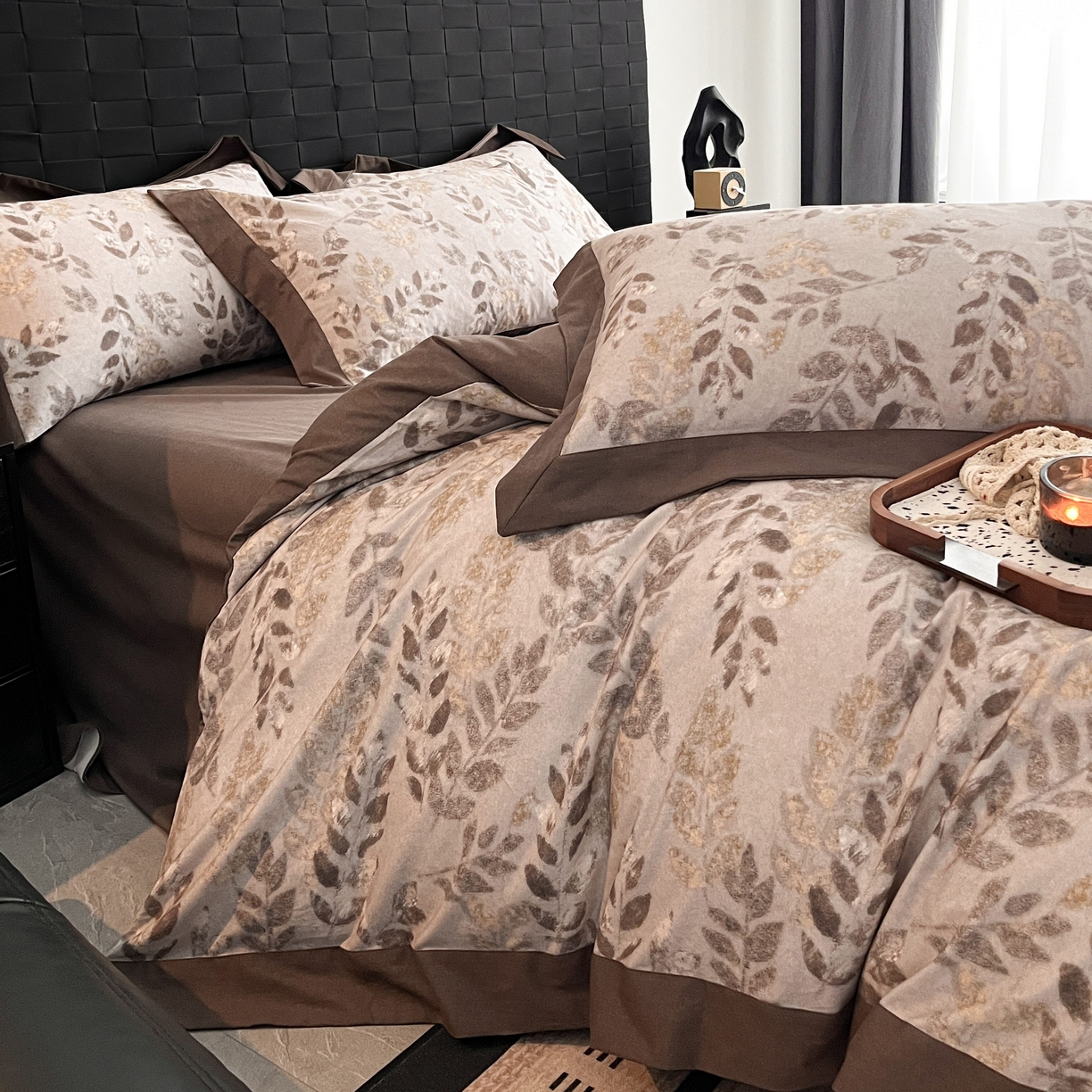 91家纺网 家纺一手货源 找家纺 （总）慕晨 2025新款全棉纯棉磨毛轻奢数码印花直播热款四件套