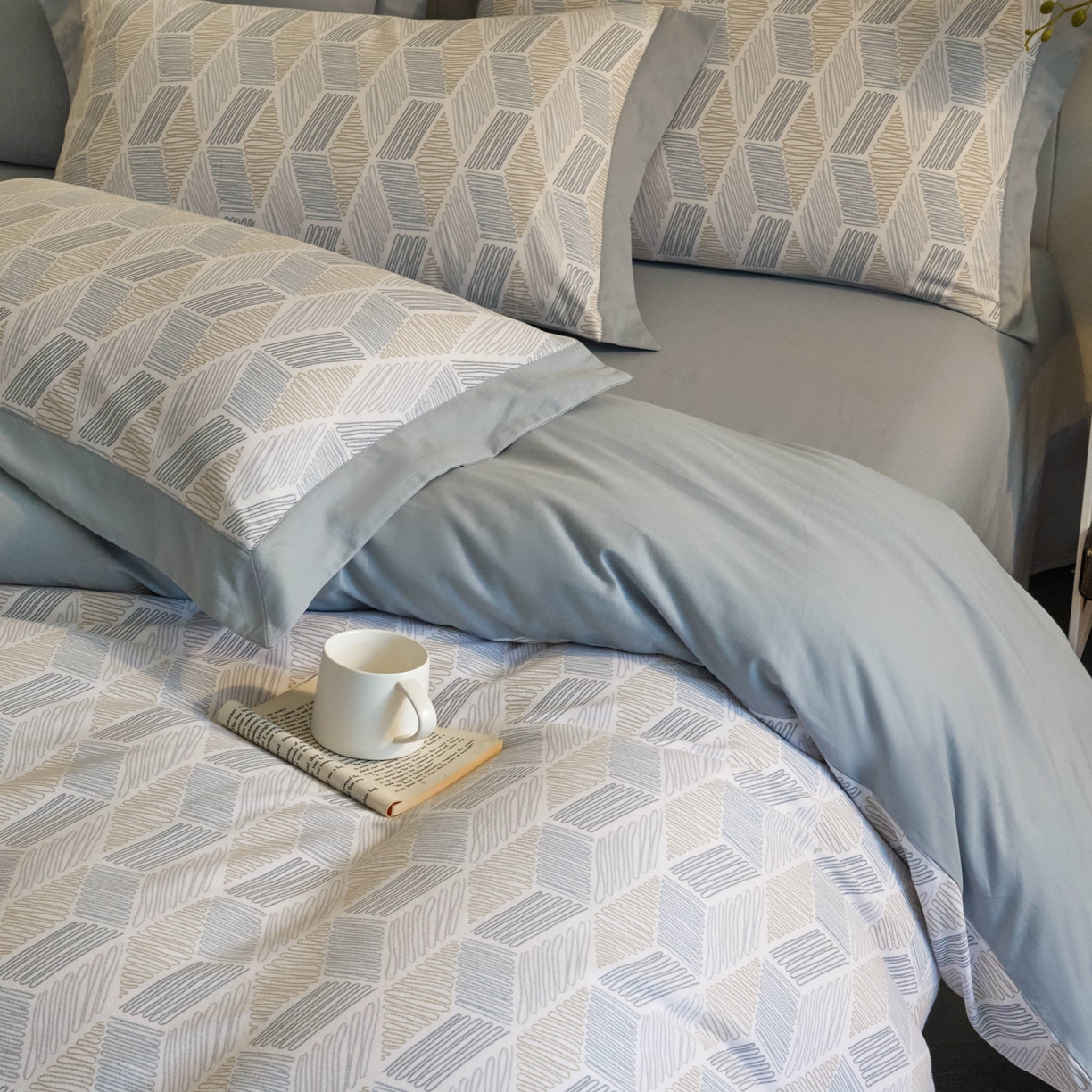 91家纺网 家纺一手货源 找家纺 （总）慕晨 2025新款全棉纯棉磨毛轻奢数码印花直播热款四件套