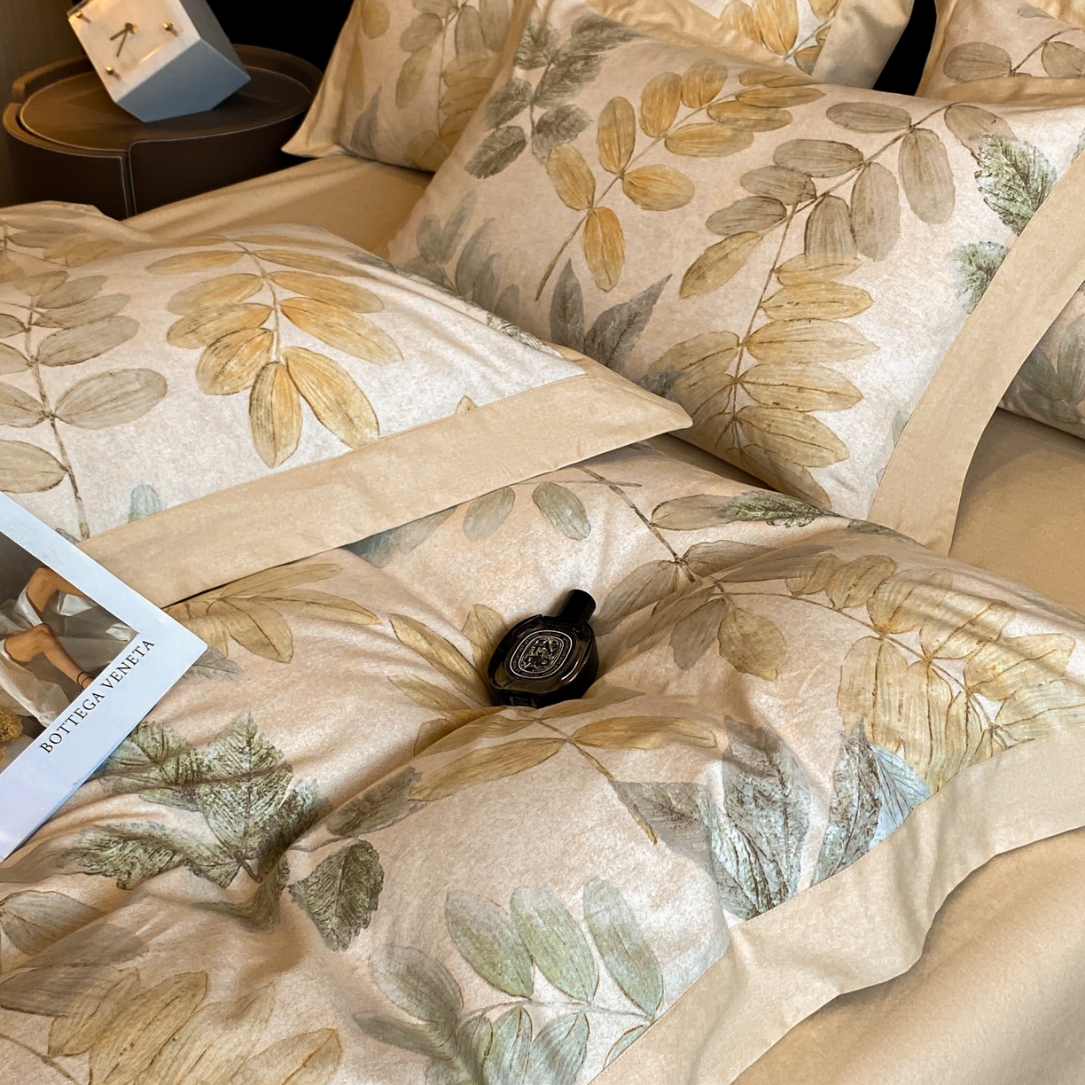 91家纺网 家纺一手货源 找家纺 慕晨 2025新款全棉纯棉磨毛轻奢数码印花直播热款四件套 春派