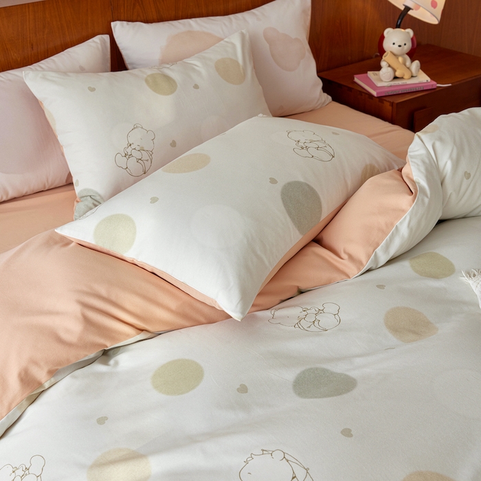 91家纺网 家纺一手货源 找家纺 （总）安莱生活 2025新款A类全棉磨毛卡通四件套-塞伦