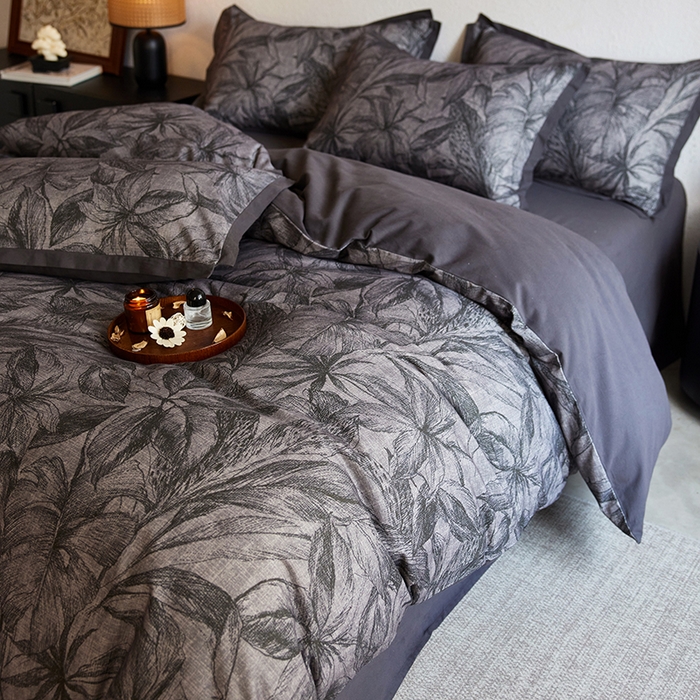 91家纺网 家纺一手货源 找家纺 （总）安莱生活 2025新款全棉拼角印花磨毛四件套-花卉系列