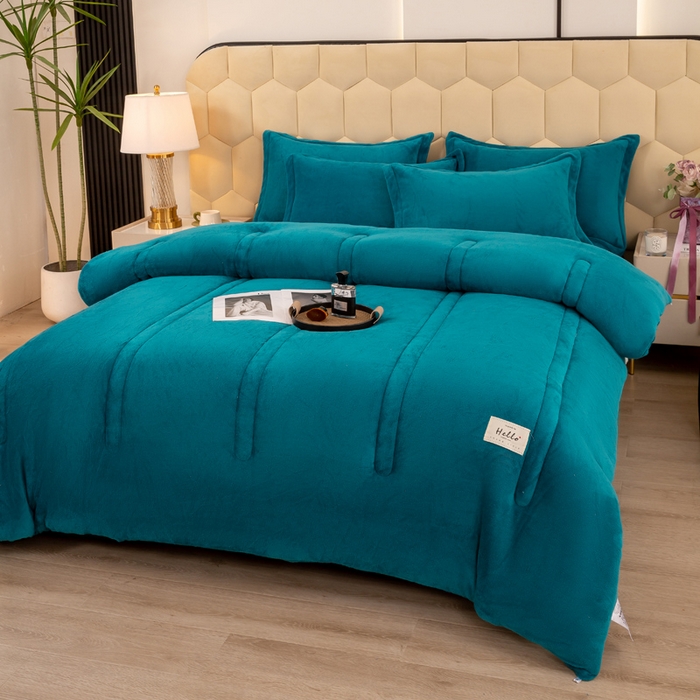 91家纺网 家纺一手货源 找家纺 （总）暖芯家纺 2025新款加厚保暖牛奶绒冬被