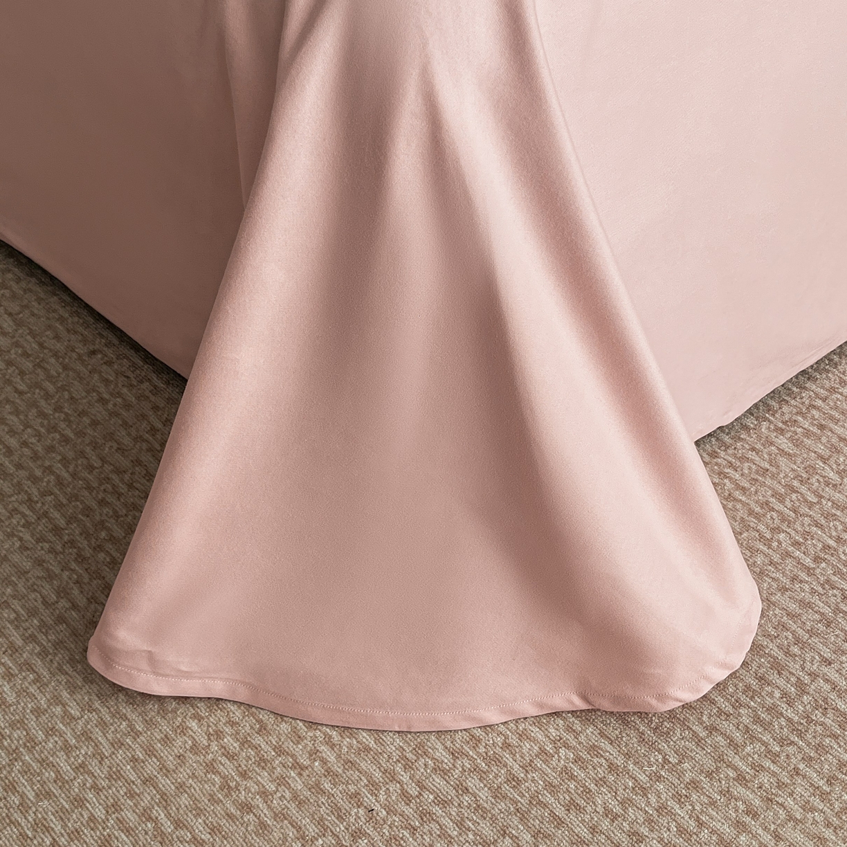 91家纺网 家纺一手货源 找家纺 慕晨 2025新款全棉纯棉磨毛轻奢数码印花直播热款四件套 桃汐