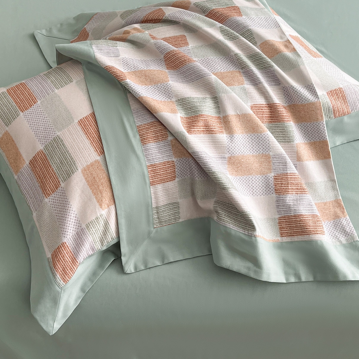 91家纺网 家纺一手货源 找家纺 慕晨 2025新款全棉纯棉磨毛轻奢数码印花直播热款四件套 闲偶