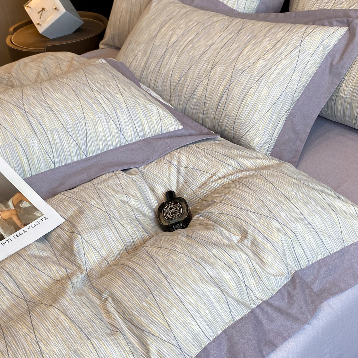 91家纺网 家纺一手货源 找家纺 慕晨 2025新款全棉纯棉磨毛轻奢数码印花直播热款四件套 寻意