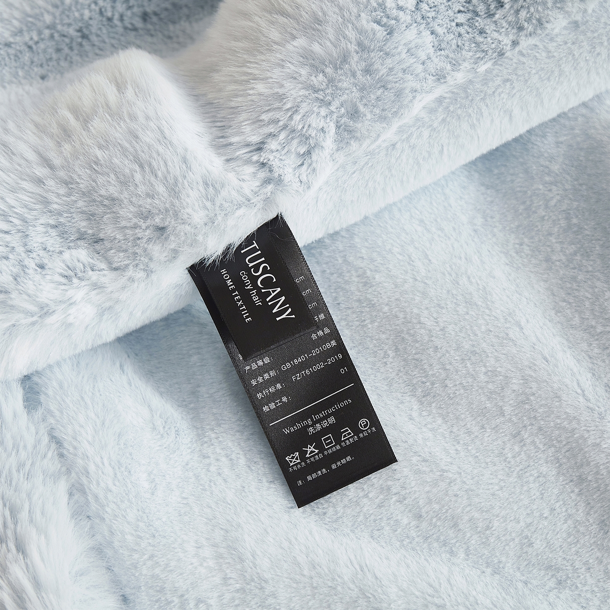 91家纺网 家纺一手货源 找家纺 （总）悦织湾家纺 2025新款轻奢纯色托斯卡纳兔毛绒大泡泡绒毛毯双面都是兔毛高密高克重可供跨境外贸出口