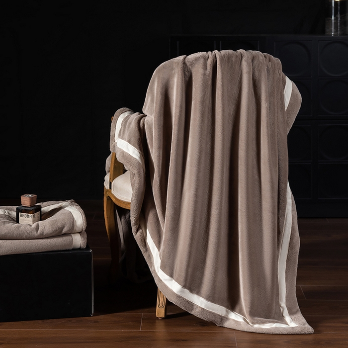 91家纺网 家纺一手货源 找家纺 （总）网客家纺 2025新款7A抗菌抗静电舒适百搭毛绒毯