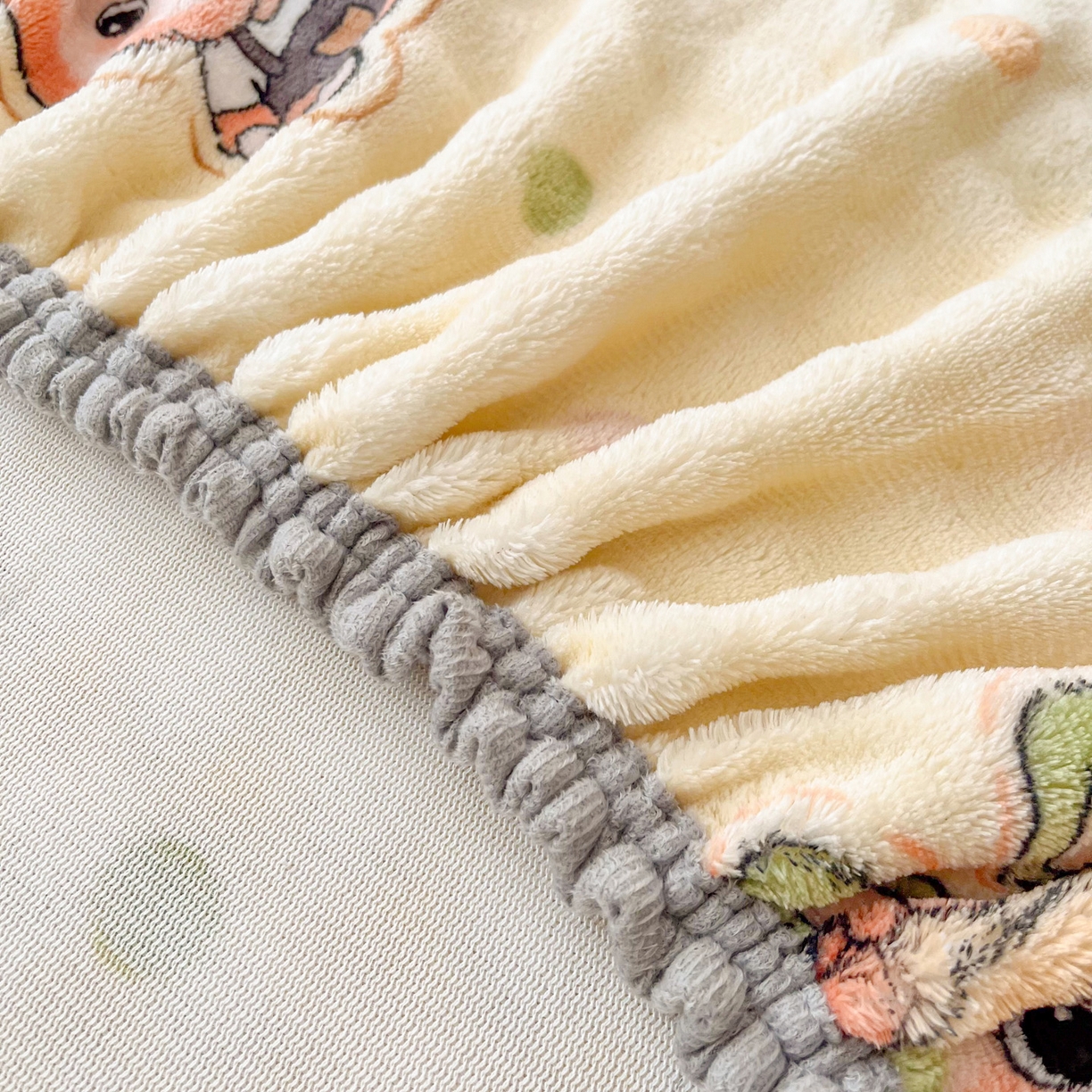 91家纺网 家纺一手货源 找家纺 慕梵家居 2025新款泡泡绒床笠泡泡兔绒床罩外贸可以定做尺寸单品床笠单件床笠 潮玩布布-米