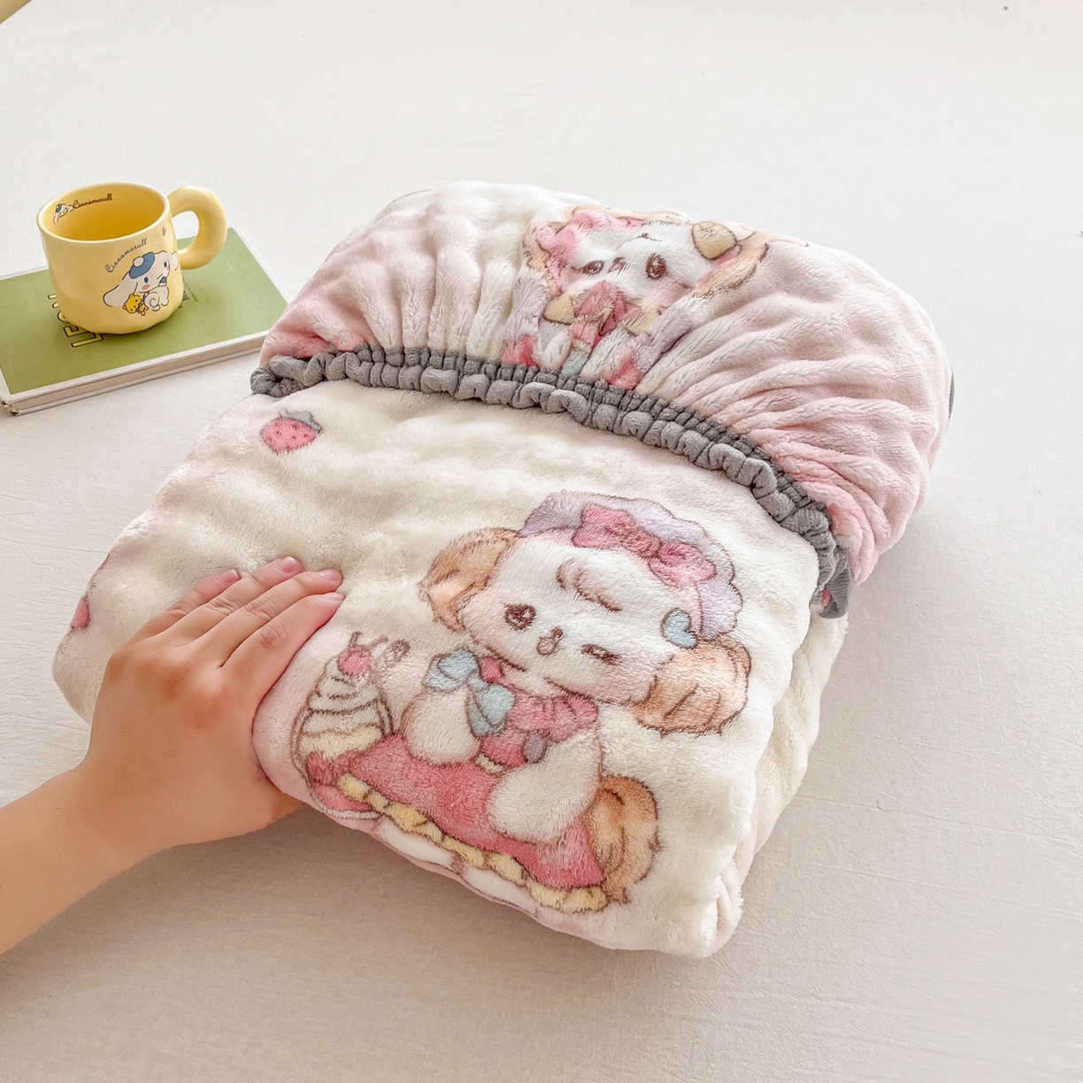 91家纺网 家纺一手货源 找家纺 慕梵家居 2025新款泡泡绒床笠泡泡兔绒床罩外贸可以定做尺寸单品床笠单件床笠 开心喵喵