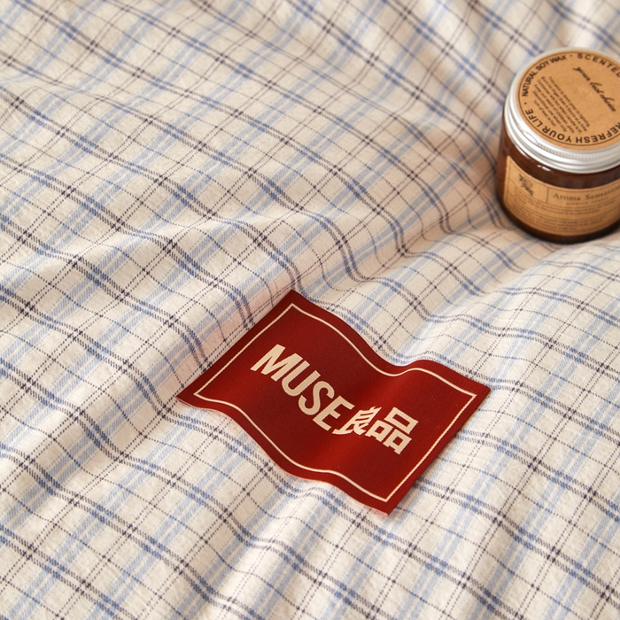 91家纺网 家纺一手货源 找家纺 （总）玛德琳 2025新款美拉德条格抗菌豆豆绒抗菌被被子被芯