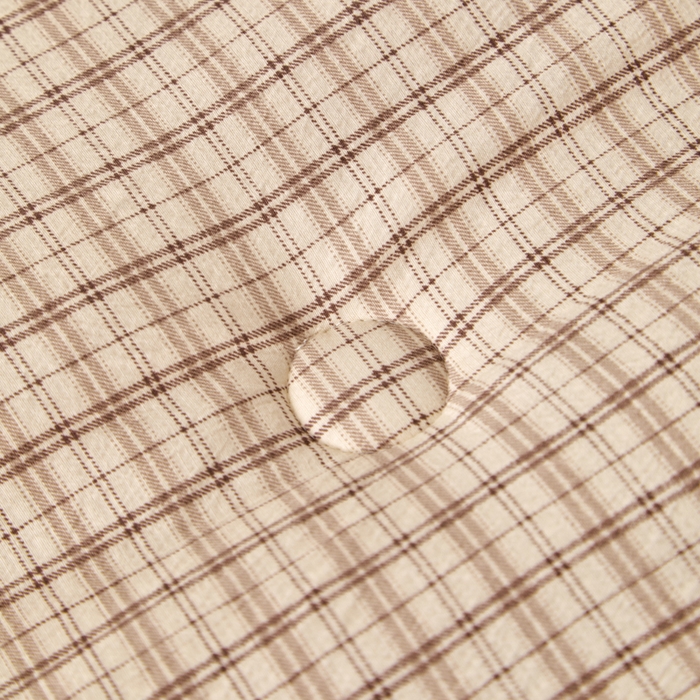 91家纺网 家纺一手货源 找家纺 玛德琳 2025新款美拉德条格抗菌豆豆绒抗菌被被子被芯 美拉德-浅咖