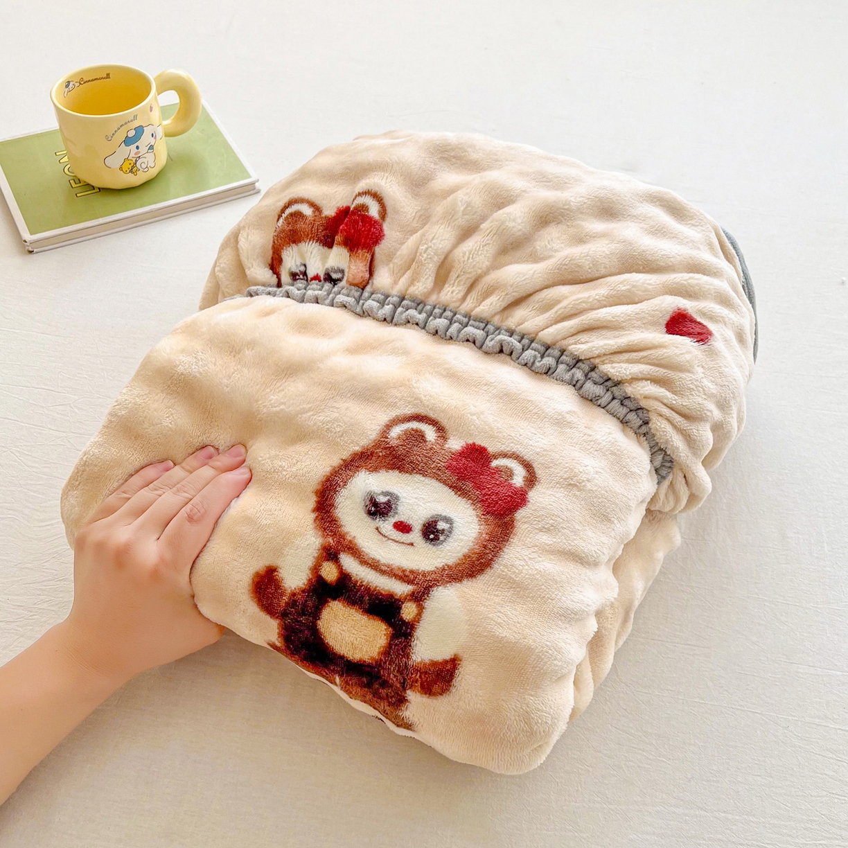 91家纺网 家纺一手货源 找家纺 慕梵家居 2025新款泡泡绒床笠泡泡兔绒床罩外贸可以定做尺寸单品床笠单件床笠 小精灵