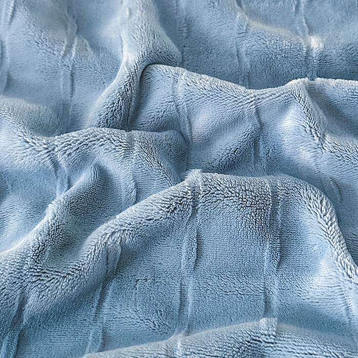 91家纺网 家纺一手货源 找家纺 梓之赫 2025新款全消光雕花绒牛奶绒刺绣四件套-甜梦 甜梦-蓝色