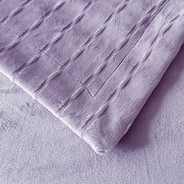 91家纺网 家纺一手货源 找家纺 梓之赫 2025新款全消光雕花绒牛奶绒刺绣四件套-甜梦 甜梦-紫色