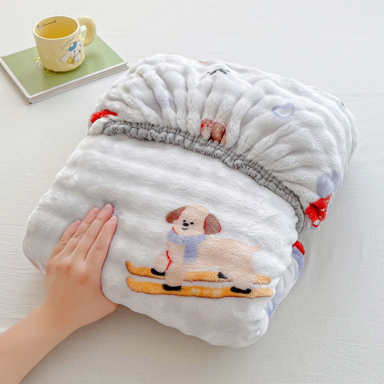 91家纺网 家纺一手货源 找家纺 慕梵家居 2025新款泡泡绒床笠泡泡兔绒床罩外贸可以定做尺寸单品床笠单件床笠 音乐派对