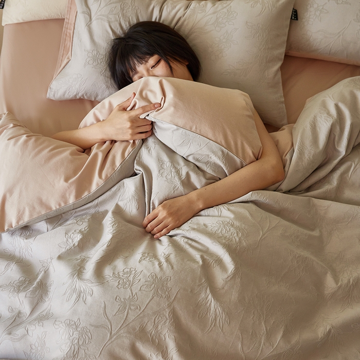 91家纺网 家纺一手货源 找家纺 风向标家纺 2025新款全棉纯棉提花磨毛四件套-蝶影繁花系列 繁花-馥香