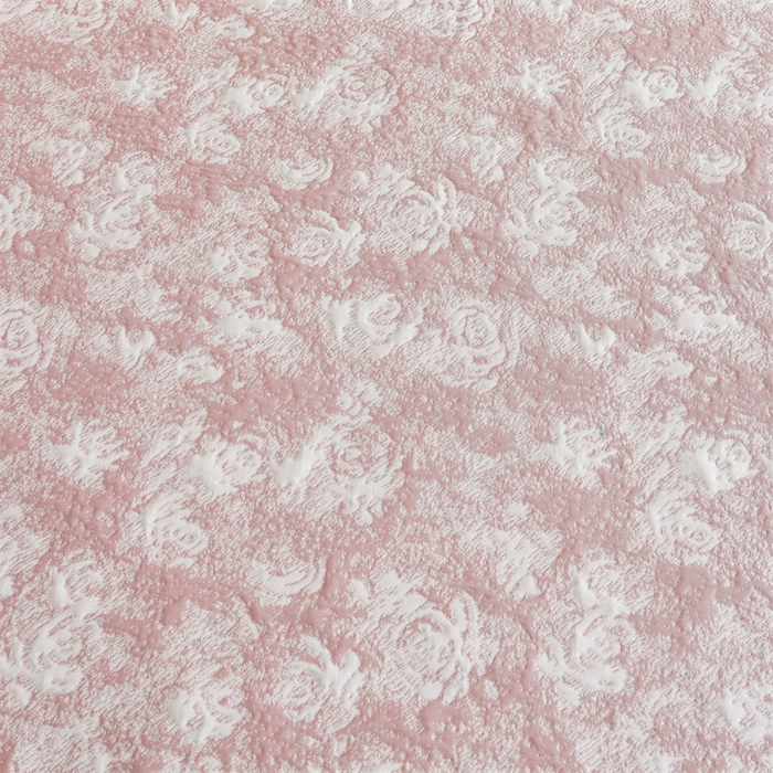 91家纺网 家纺一手货源 找家纺 畅畅家纺 2025新款PE凉感豆豆冰豆豆冰丝床裙款三件套 红玫瑰