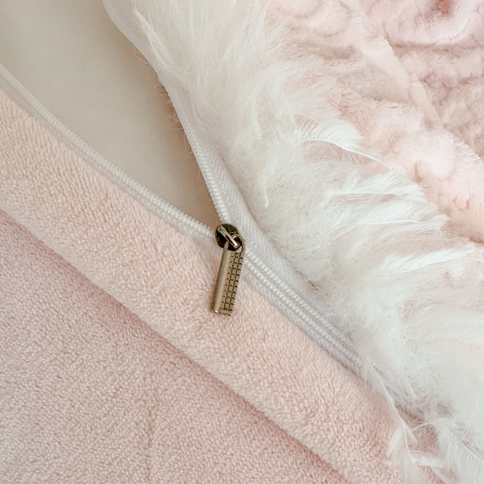 91家纺网 家纺一手货源 找家纺 极简 2025新款立体雕花牛奶绒碎边四件套-米娅 米娅-粉