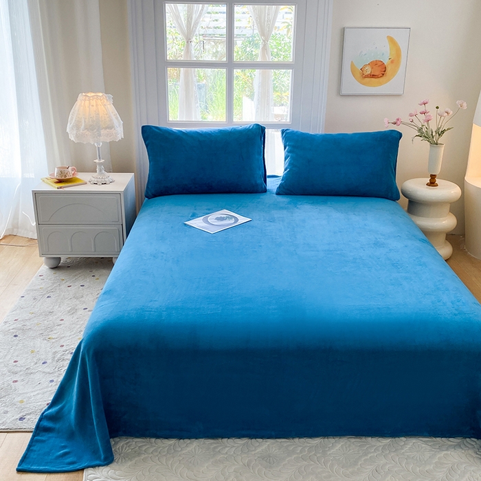 91家纺网 家纺一手货源 找家纺 （总）优米家纺 2025新款加厚舒适牛奶绒床单床单单件