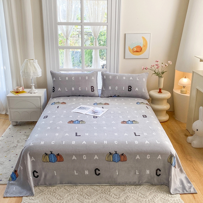 91家纺网 家纺一手货源 找家纺 （总）优米家纺 2025新款加厚舒适牛奶绒床单床单单件