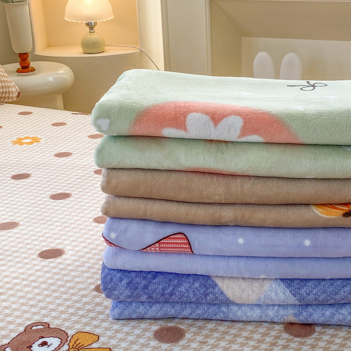 91家纺网 家纺一手货源 找家纺 （总）优米家纺 2025新款加厚舒适牛奶绒床单床单单件