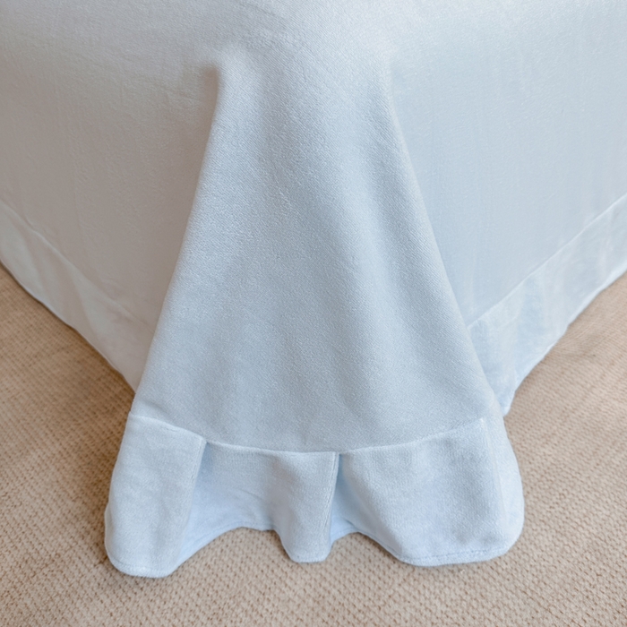 91家纺网 家纺一手货源 找家纺 极简 2025新款立体雕花牛奶绒碎边四件套-米娅 米娅-蓝