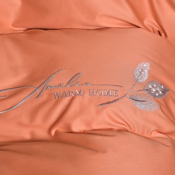 91家纺网 家纺一手货源 找家纺 （总）畅畅家纺 2025新款全棉活性喷气简约轻奢刺绣夹棉床盖款四件套-雅韵