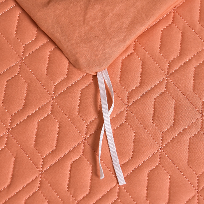 91家纺网 家纺一手货源 找家纺 （总）畅畅家纺 2025新款全棉活性喷气简约轻奢刺绣夹棉床盖款四件套-雅韵