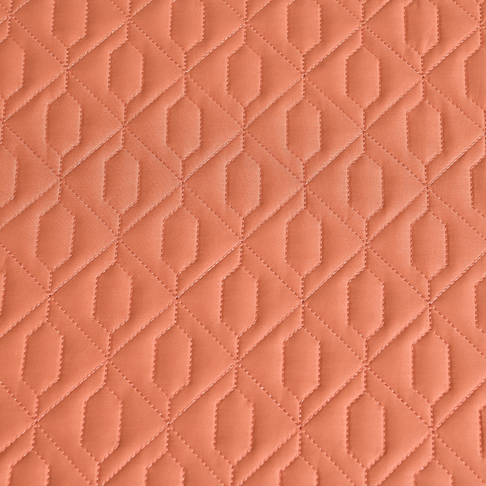 91家纺网 家纺一手货源 找家纺 畅畅家纺 2025新款全棉活性喷气简约轻奢刺绣夹棉床盖款四件套-雅韵 雅韵-橙色