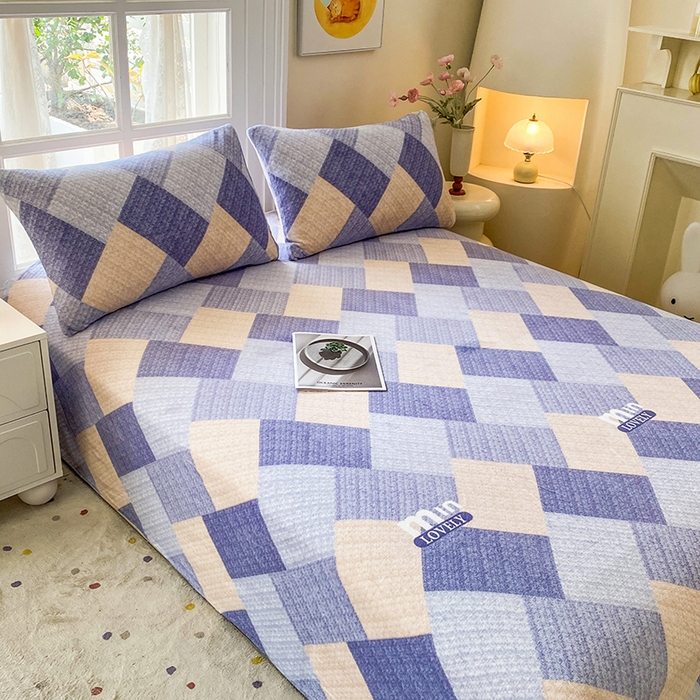 91家纺网 家纺一手货源 找家纺 优米家纺 2025新款加厚舒适牛奶绒床单床单单件 威登