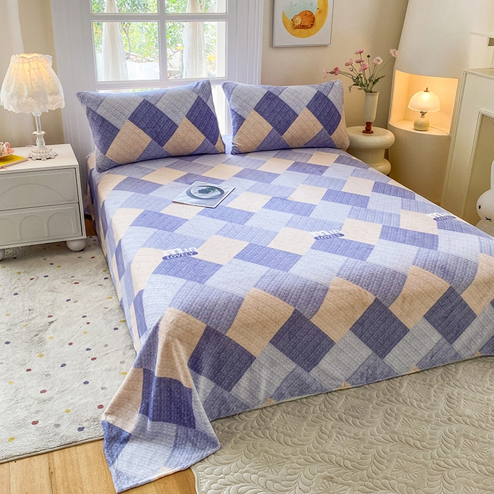 91家纺网 家纺一手货源 找家纺 优米家纺 2025新款加厚舒适牛奶绒床单床单单件 威登