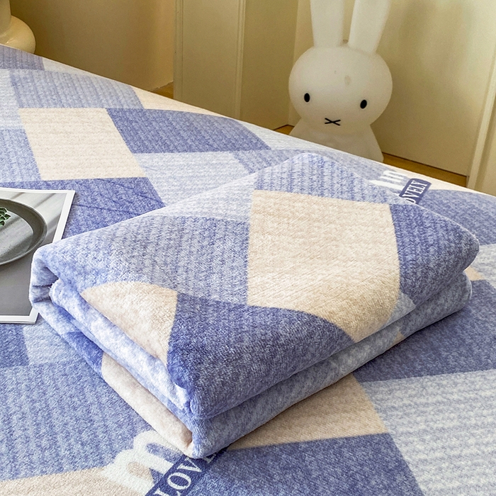 91家纺网 家纺一手货源 找家纺 优米家纺 2025新款加厚舒适牛奶绒床单床单单件 威登