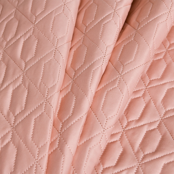 91家纺网 家纺一手货源 找家纺 畅畅家纺 2025新款全棉活性喷气简约轻奢刺绣夹棉床盖款四件套-雅韵 雅韵-胭粉