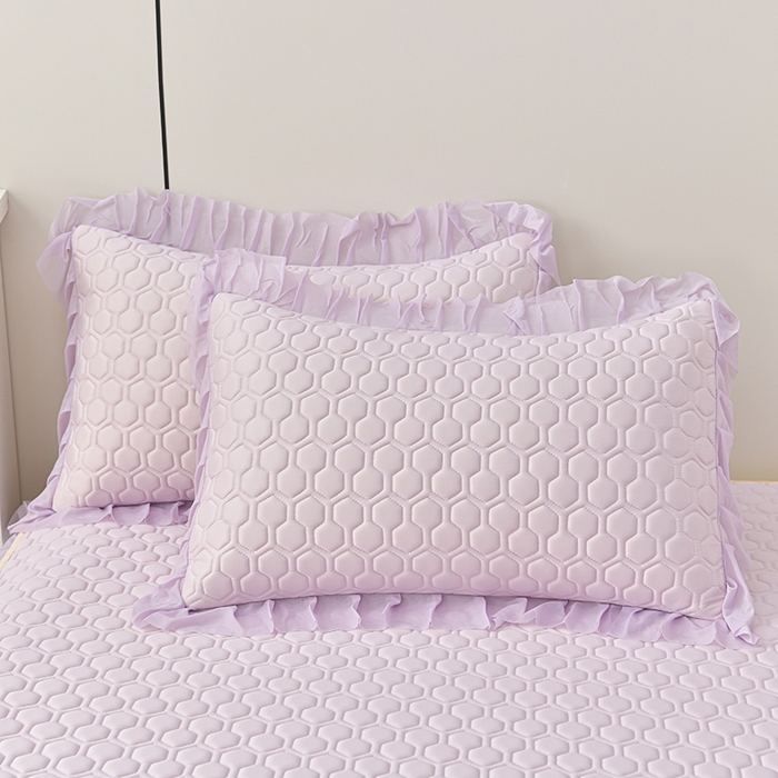 91家纺网 家纺一手货源 找家纺 畅畅家纺 2025新款夏季凉感丝唯美纯色凉席夏被四件套 唯美-云紫