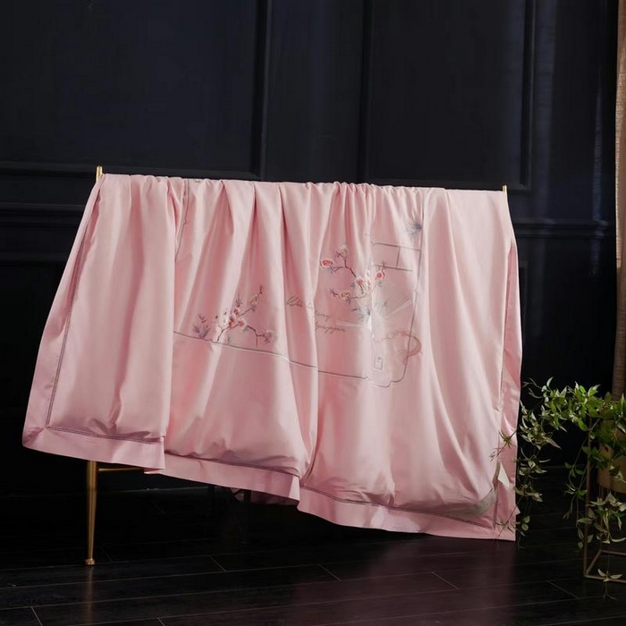 91家纺网 家纺一手货源 找家纺 （总）畅畅家纺 2025新款60长绒棉刺绣羽丝棉被被子被芯