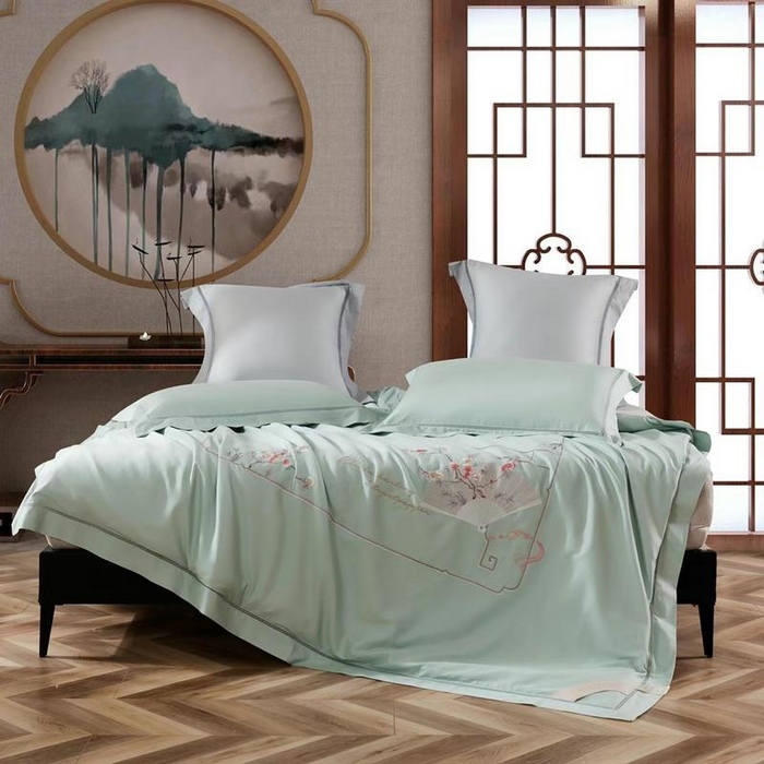 91家纺网 家纺一手货源 找家纺 （总）畅畅家纺 2025新款60长绒棉刺绣羽丝棉被被子被芯