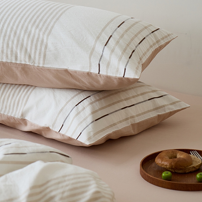 91家纺网 家纺一手货源 找家纺 Mr.pig猪先生水洗棉 2025新款全棉色织立体四件套 气质咖