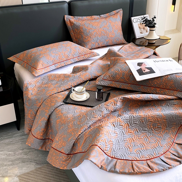 91家纺网 家纺一手货源 找家纺 （总）畅畅家纺 2025春夏款13372全棉纯棉活性印花床盖夹棉加厚绗缝防滑床罩