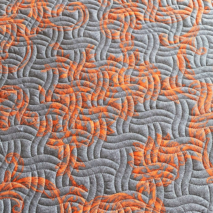 91家纺网 家纺一手货源 找家纺 （总）畅畅家纺 2025春夏款13372全棉纯棉活性印花床盖夹棉加厚绗缝防滑床罩