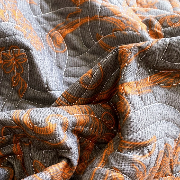 91家纺网 家纺一手货源 找家纺 （总）畅畅家纺 2025春夏款13372全棉纯棉活性印花床盖夹棉加厚绗缝防滑床罩