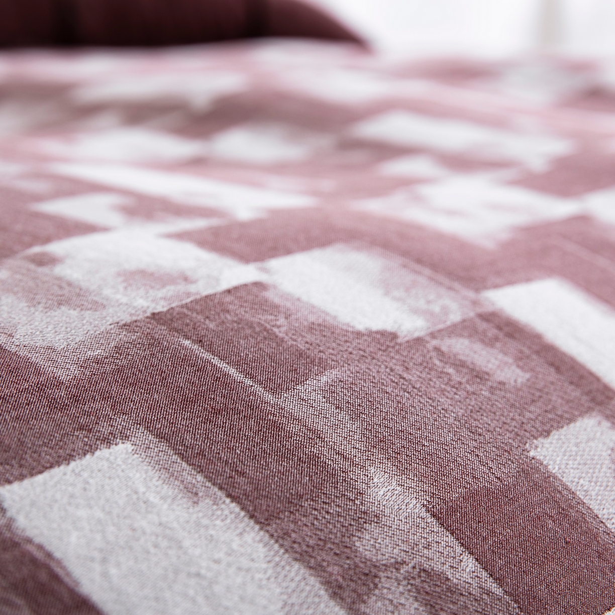 91家纺网 家纺一手货源 找家纺 双层纱家居 2025新款全棉色织提花四件套-都市万象 都市万象-豆沙