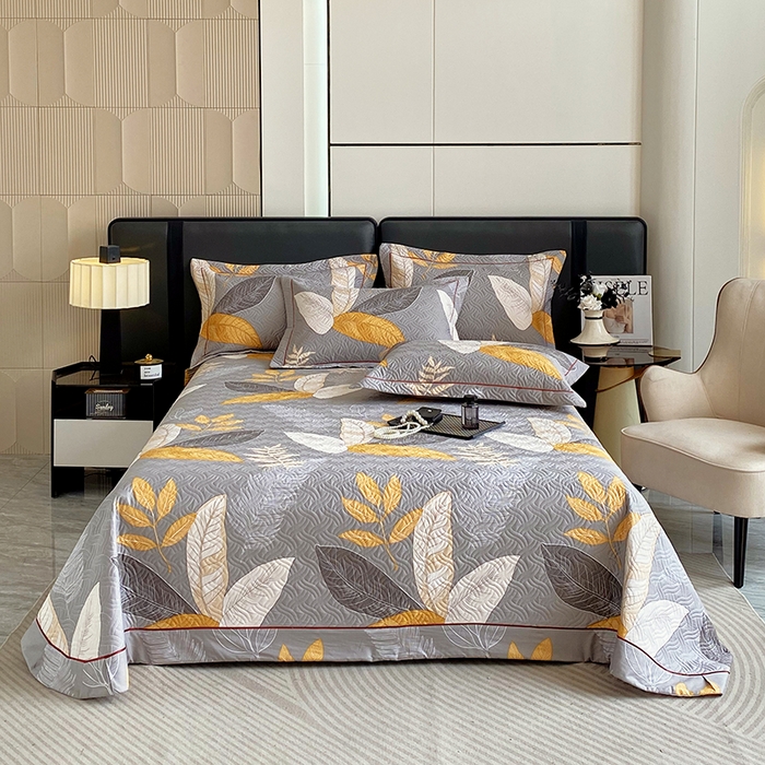 91家纺网 家纺一手货源 找家纺 （总）畅畅家纺 2025春夏款13372全棉纯棉活性印花床盖夹棉加厚绗缝防滑床罩